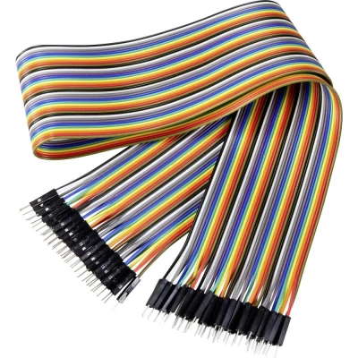 Afbeelding van Renkforce JKMM406 Jumperkabel Arduino, Banana Pi, Raspberry Pi [40x Draadbrug stekker 40x stekker] 60.00 cm Bont