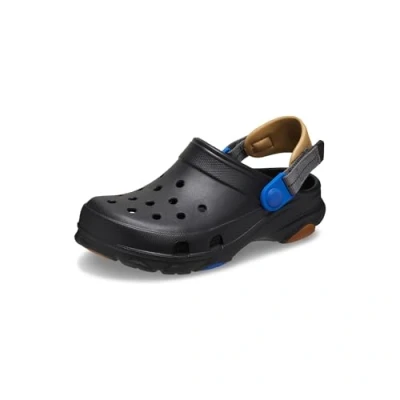 Afbeelding van Crocs Sabots classiques tout terrain unisexes pour enfant, taille 42, Caoutchouc noir, 4 UK Child