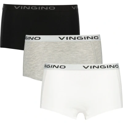 Afbeelding van Vingino Zomer meiden SKGN7260 Pyjama NOO2 GIRLS BOXER (3 PACK) Multicolor Grey Black