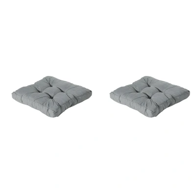 Afbeelding van Madison Florance Zitkussen Basic grey Ca. 60x60 cm Set van 2