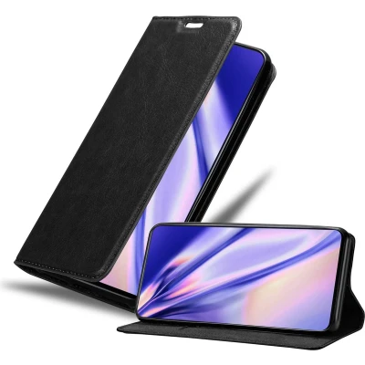 Afbeelding van Cadorabo Hoesje geschikt voor Vivo S1 in ZWARTE NACHT Beschermhoes met magnetische sluiting, standfunctie en kaartvakje Book Case Cover Etui