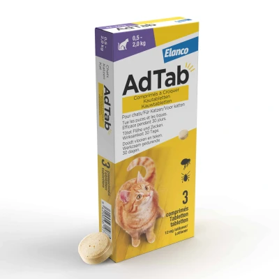 Afbeelding van AdTab Kauwtabletten Kat 0,5 2 kg