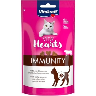 Afbeelding van Vitakraft Vita Hearts Immunity Rund 40 gr Kattensnack