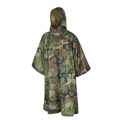 Afbeelding van Helikon Tex Waterbestendig Poncho Ripstop Woodland