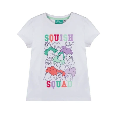 Afbeelding van Squishmallows Wit T shirt voor meisjes Maat 134 140 Squish Squad