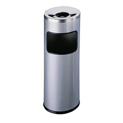 Afbeelding van Durable neu 333223 Papierbak 17 l Metaal (Ø x h) 250 mm 630 Zilver Met asbak 1 stuk(s)