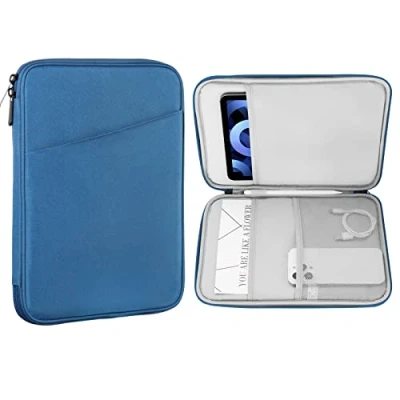 Afbeelding van MoKo 9 11 Inch Tablet Sleeve Case, Fits iPad Air 5 10.9&quot; 2022, Pro M2 2022 2018, 10th 10.9 4 10.9, Tab S8/A7, Protective Bag Carrying Case with Pocket, Peacock Blue