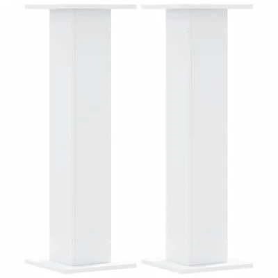 Afbeelding van vidaXL Plantenstandaards 2 st 30x30x95 cm bewerkt hout wit