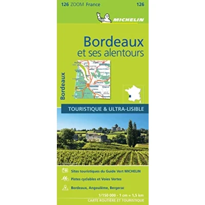 Afbeelding van Bordeaux environs 11126 carte michelin kaart zoom