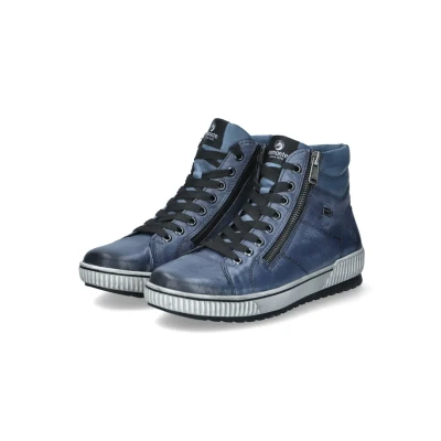 Afbeelding van Rieker dames veterboot blauw