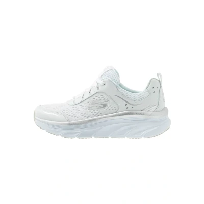 Afbeelding van Skechers Sport D&#039;LUX Walker Sneakers laag white/silver, Dames, Maat: 37, White/silver Leer en textiel