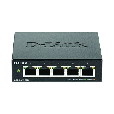 Image de D Link DGS 1100 05V2 Commutateur intelligent 5 x 10/100/1000 de bureau AC 100/240 V