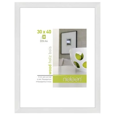 Afbeelding van Nielsen Design Fotolijst 8988017 Apollon Wit 30x40 / 21x29,7 cm