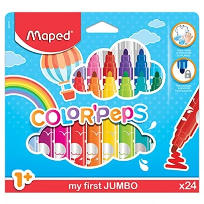 Image de Maped my first Feutre COLOR&#039;PEPS JUMBO, étui en carton de 24