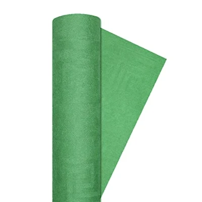 Afbeelding van Ciao Tafelkleed van damastpapier, smaragdgroen, effen, 34031, 7 m x 120 cm