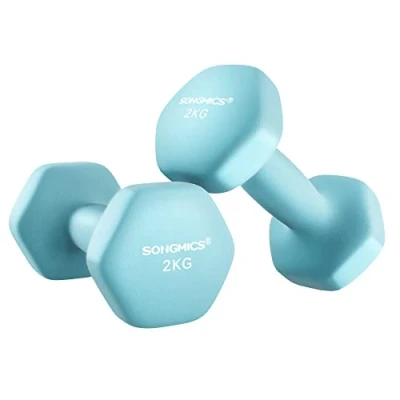 Afbeelding van Dumbbell set van 2 turquoise met verstelbaar gewicht