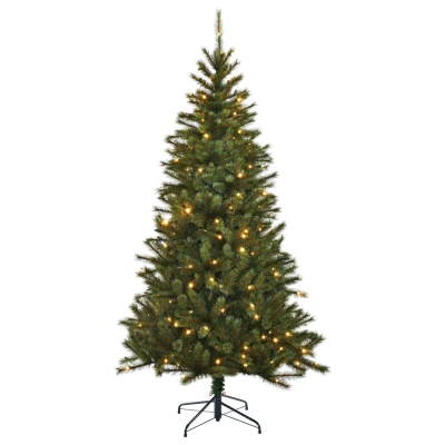 Afbeelding van Black Box Trees Kingston Kerstboom Led Groen Kunstgroen 215x117 cm