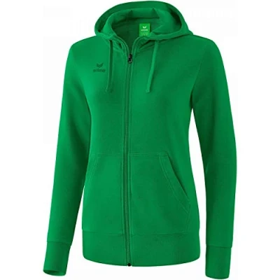 Afbeelding van Sweatjack met capuchon dames smaragd / 36