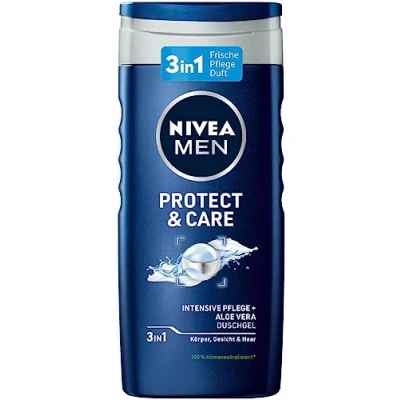 Afbeelding van Nivea MEN Shower GEL Protect &amp; CARE Douchegel, Heren, Maat: 250 ml,