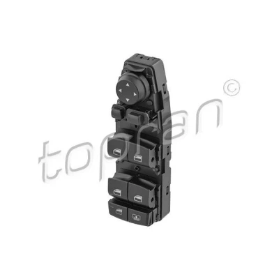 Afbeelding van TOPRAN 503 404 Schakelaar, raamopener Aan de bestuurderszijde, Voor BMW: 5 Saloon, Touring