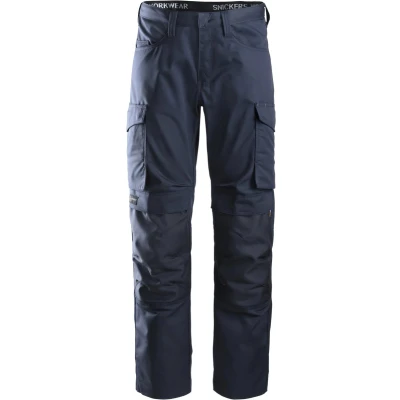 Afbeelding van Snickers 6801 Service Broek met Kniestukzakken Donker blauw/Donker blauw