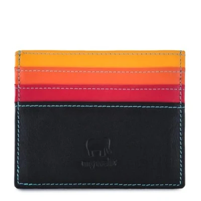 Afbeelding van Gifts with Style UK mywalit 110 Oyster kleine creditcard/kaarthouder, zwart pace., Afmetingen: lengte: 10 cm breedte: 8 Gewicht: 12 g, Black Pace.