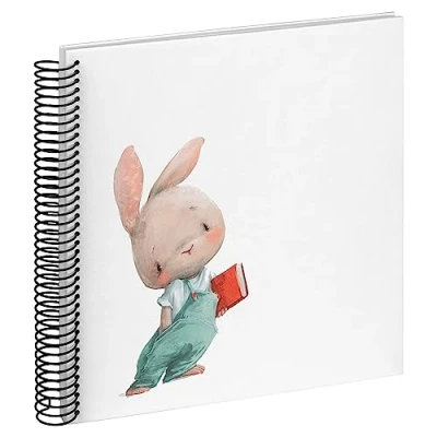 Afbeelding van walther design Bunny Nosey Spiraal gebonden album Baby 25x25 cm