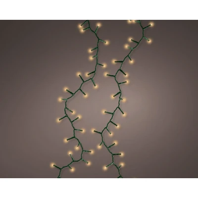 Afbeelding van 15m LED Compact Kerstverlichting met 8 twinkel effecten 600 lampjes Goud