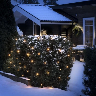 Afbeelding van Konstsmide Lichtnet Buiten 24 V Energielabel: G (A G) 96 LED Barnsteen