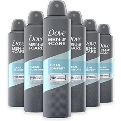 Afbeelding van 6x Dove Deospray Men Care Clean Comfort 250 ml