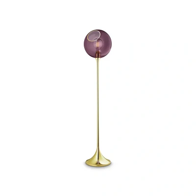 Afbeelding van Ballroom vloerlamp, paars, glas, handgeblazen, dimbaar
