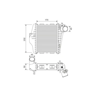 Afbeelding van VALEO 818378 Intercooler Aluminium Zonder sensor SMART: Fortwo II Coupe