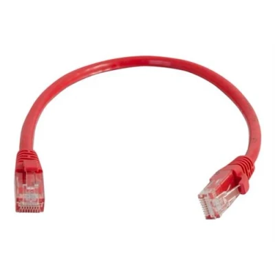 Image de C2G Cat5e Booted Unshielded (UTP) Network Patch Cable cordon de raccordement 1 m rouge