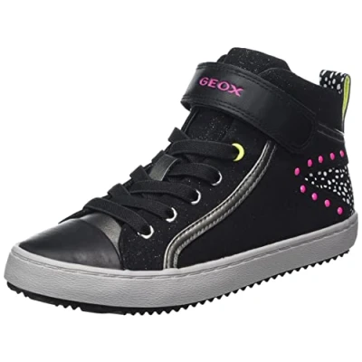 Afbeelding van Geox J Kalispera Girl M Sneakers voor meisjes, zwart.