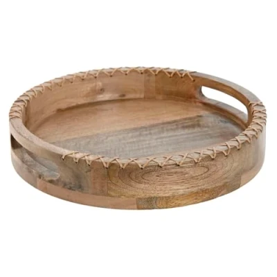 Afbeelding van Snackdienblad Home ESPRIT Natuurlijk Koloniaal 30 x 5 cm