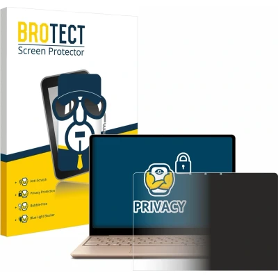 Afbeelding van BROTECT privacy screenprotector voor Microsoft Surface Laptop Go 2 Business 12.4&quot; Folie Beschermfolie Blauwlichtfilter