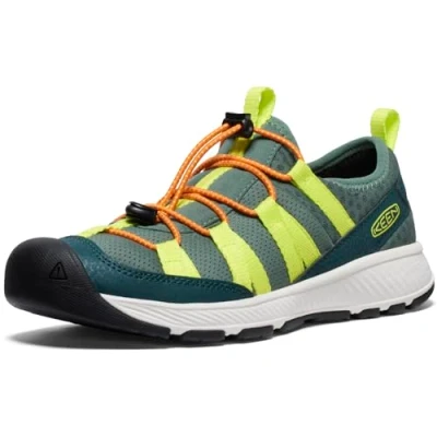 Afbeelding van Keen Motozoa Unisex Outdoorschoenen voor kinderen, Maat: 32/33, Green Imitatieleer/ textiel