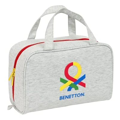 Afbeelding van Toilettas voor op School Benetton Pop Grijs (31 x 14 19 cm)