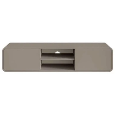Afbeelding van Selsey Oro TV meubel 2 laden, hangend donker beige