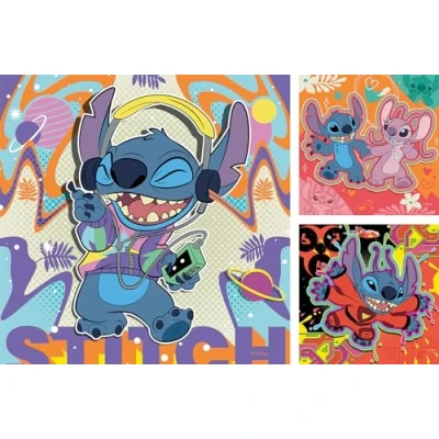 Image de Puzzle Ravensburger Jouer toute la journée Disney Stitch 147 pièces