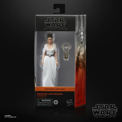 Afbeelding van Star Wars The Black Series, prinses Leia Organa (Yavin 4) figuur, 15 cm, een nieuwe hoop, vanaf 4 jaar
