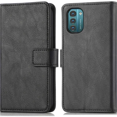 Afbeelding van iMoshion Hoesje Geschikt voor Nokia G21 / G11 Met Pasjeshouder Mandala Bookcase Zwart