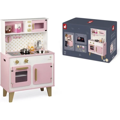 Afbeelding van Janod Candy Chic Grote Speelkeuken Met Licht En Geluid Accessoires Inbegrepen Om Meteen Te Kunnen Spelen Geschikt Vanaf 3 Jaar
