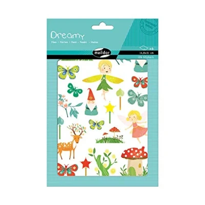 Afbeelding van Maildor AE137O stickers, 6 vellen, 14,8 x 21 cm, feeën (126 stickers)