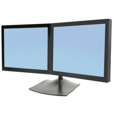 Afbeelding van Ergotron 33 322 200 Monitorvoet 2 voudig 48,3 cm (19) 61 (24) Zwart, Antraciet Staand, Kantelbaar, Draaibaar