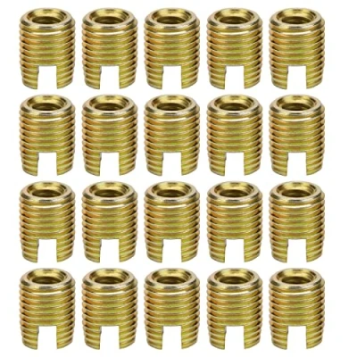 Afbeelding van Akozon Zelftappende schroefdraadinzet, 20 stuks, 302 koolstofstalen schroeven, reparatieaccessoires (binnenM8 1,25 buitenste M12 1,5)