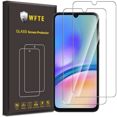 Afbeelding van WFTE 2 stuks gehard glas voor Samsung Galaxy A12/Honor 70 Lite, 0,26 mm, displaybeschermfolie met 99% hoge transparantie, anti vingerafdrukbescherming hardheid 9H