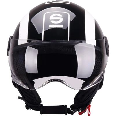 Afbeelding van SPARCO RIDERS 95108 Jethelmen L zwart, wit ECE 22.06