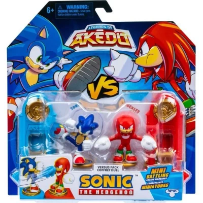 Afbeelding van Akedo 15438 Anime Legends Hedgehog Mini Battle Warriors: Sonic Versus Knuckles, Veelkleurig