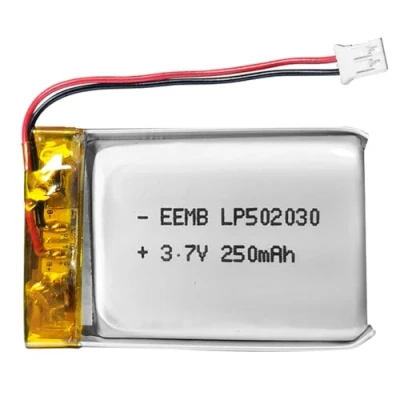 Afbeelding van EEMB 3,7 V Li ION 502030 batterij 250 mAh Lipo Oplaadbare Lithium Polymeer met JST connector Zorg ervoor dat de polariteit van het apparaat overeenkomt voor aankoop!